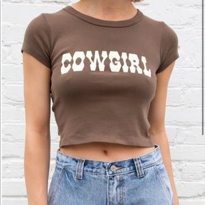 brandy melville ashlyn cowboy top